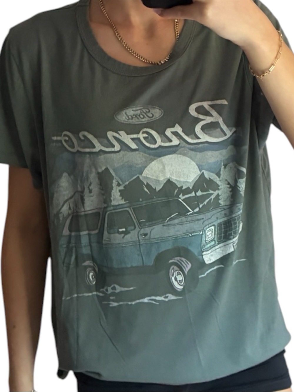 FORD Bronco Vintage Graphic Tee Shirt XL Graphic T Shirt